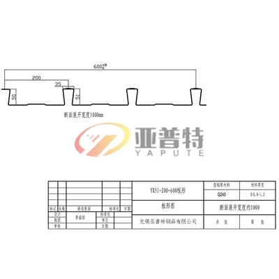 YX51-200-600板形