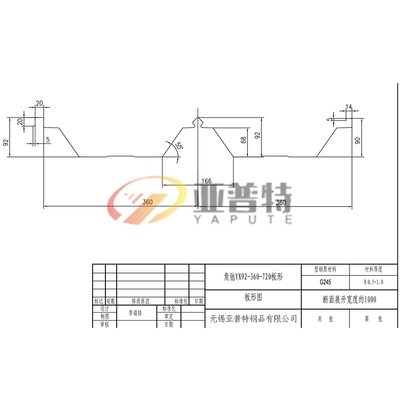 角驰YX92-360-720板形