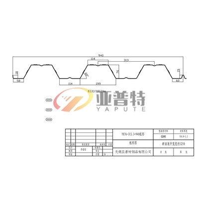YX76-313.3-940板形