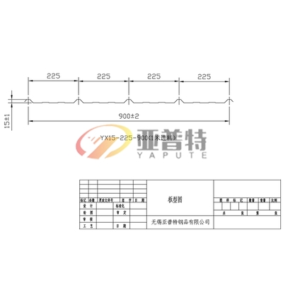 YX15-225-900板形